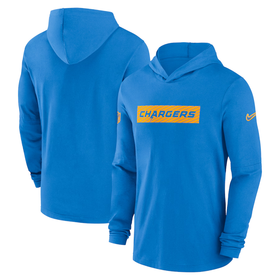 Men Los Angeles Chargers blue 2024 Nike NFL Hoodie->los angeles chargers->NFL Jersey